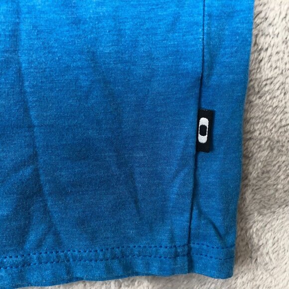 Oakley Men Slim Fit V-Neck T-Shirt Large Blue Short Sleeve Basic Pullover Casual - Picture 6 of 8